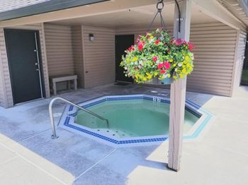 Hot tub area
